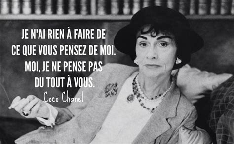 la femme mal persévérante n'a pas de futur chanel|Citations de Coco Chanel .